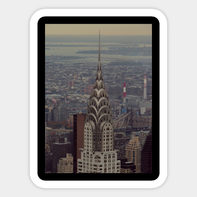 The Chrysler Building Sticker by My Geeky Tees - T-Shirt Designs